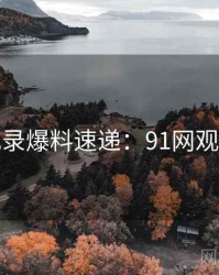 全景记录爆料速递：91网观众必看