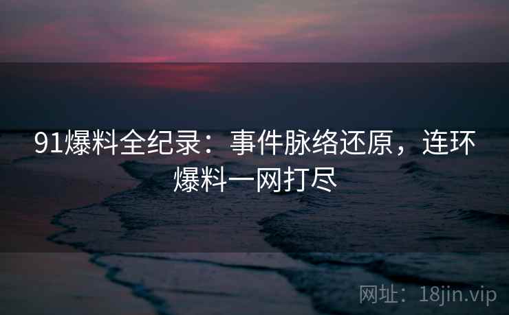 91爆料全纪录：事件脉络还原，连环爆料一网打尽